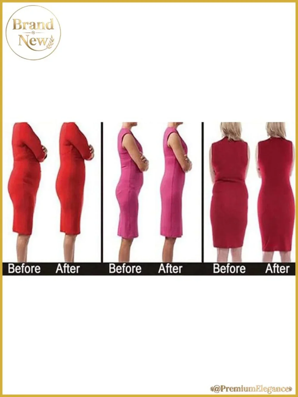 Strapless Shapewear Slip Dress Tummy Control with Built In Bra